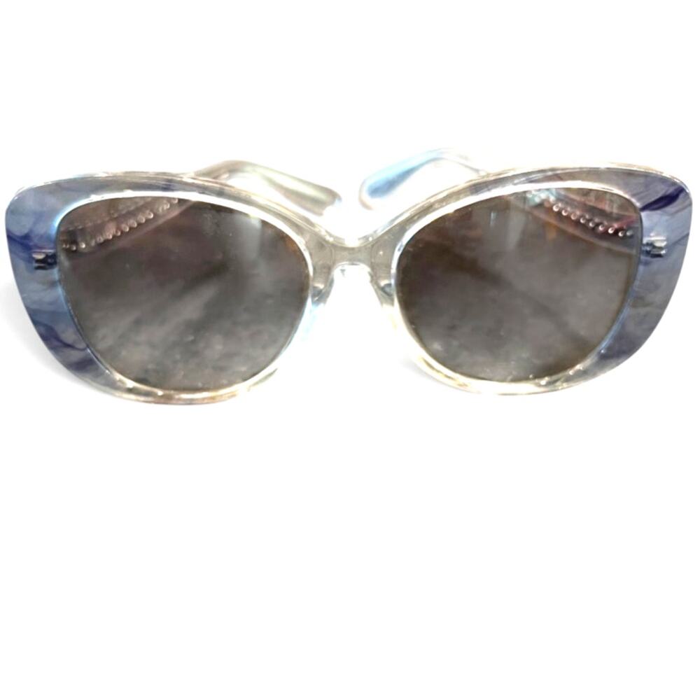 Coach HC8322 C6183 sunglasses transparent blue ombré frame tinted gradient - Picture 2 of 7